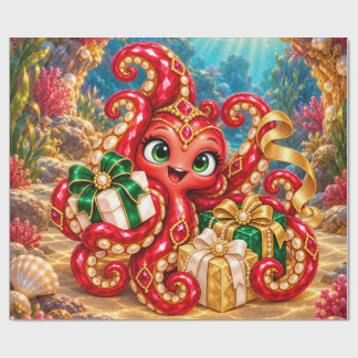 Eva – Julklappar under havet Inpackningspapper Presentpapper