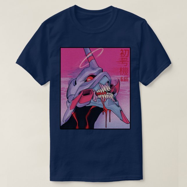 EVA Neon Genesis Evangelion T Shirt (Design framsida)
