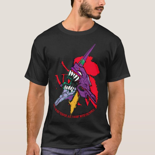 Eva Nerv Evangelion T Shirt (Framsida)