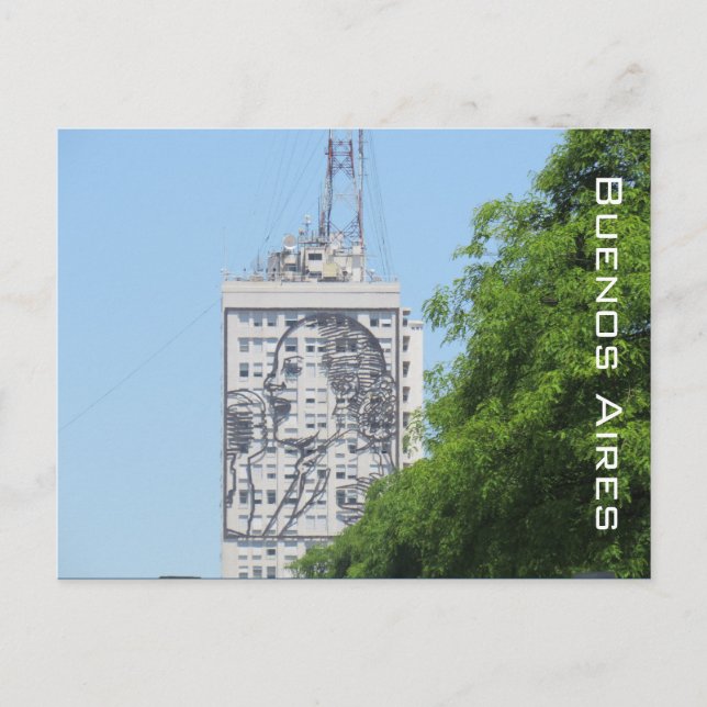 Eva Peron-muralmålning Vykort (Framsida)