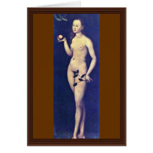 Eva vid Cranach D. Ä. Lucas (bäst kvalitets-) Hälsningskort