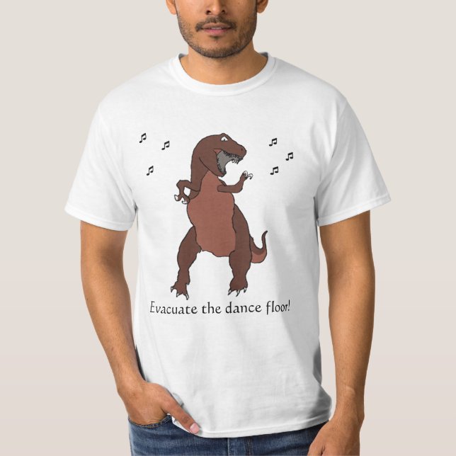 Evakuera dansen golv! t-shirt (Framsida)