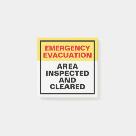 Evakueringsdörrars Statusetiketter för Kontor Post-it Block