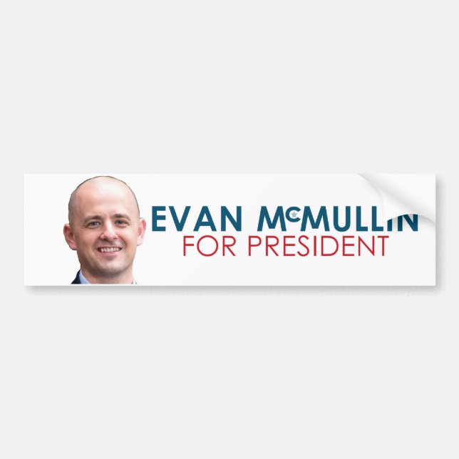 Evan McMullin för president Bildekal (Framsidan)