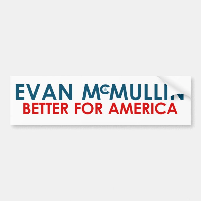 Evan McMullin - förbättra för Amerika Bildekal (Framsidan)