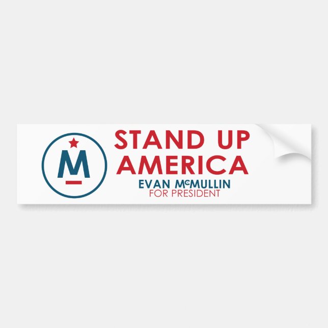 Evan McMullin - stativ upp Amerika! Bildekal (Framsidan)