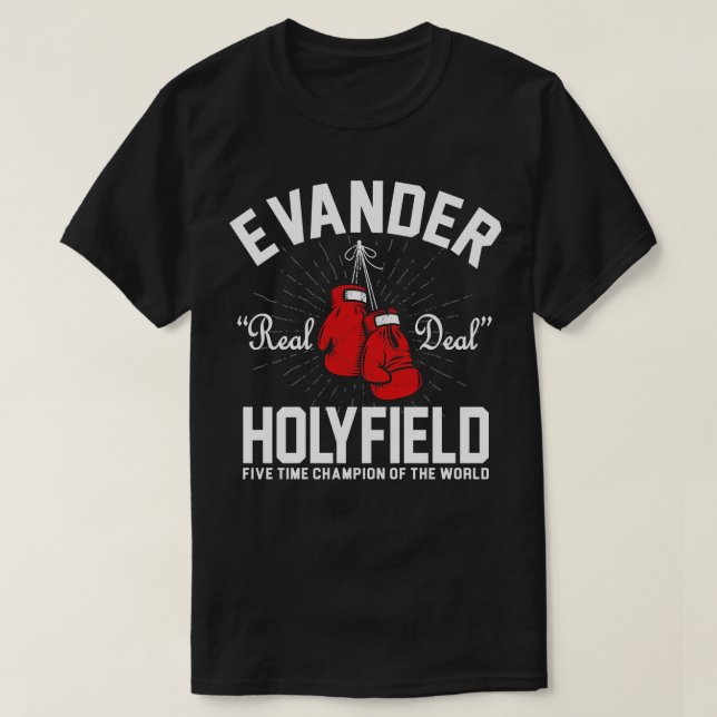 Evander Holyfield Vintage Pocket T Shirt (Design framsida)