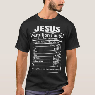 Evangelical Christian Gifts Funny Jesus Nutrition T Shirt