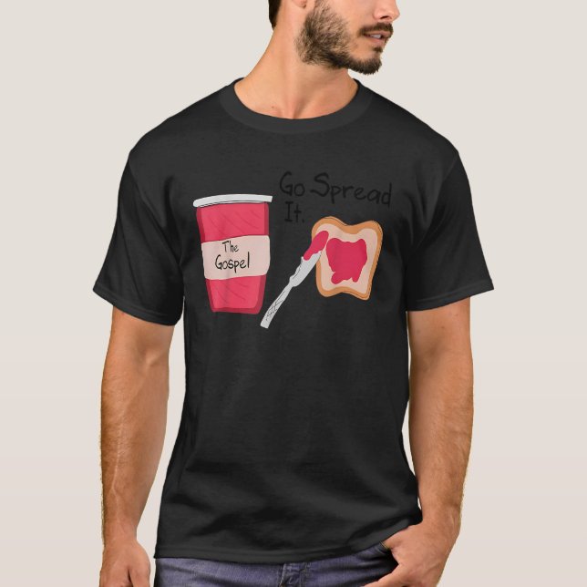 Evangeliet Sänd Det Ut T Shirt (Framsida)