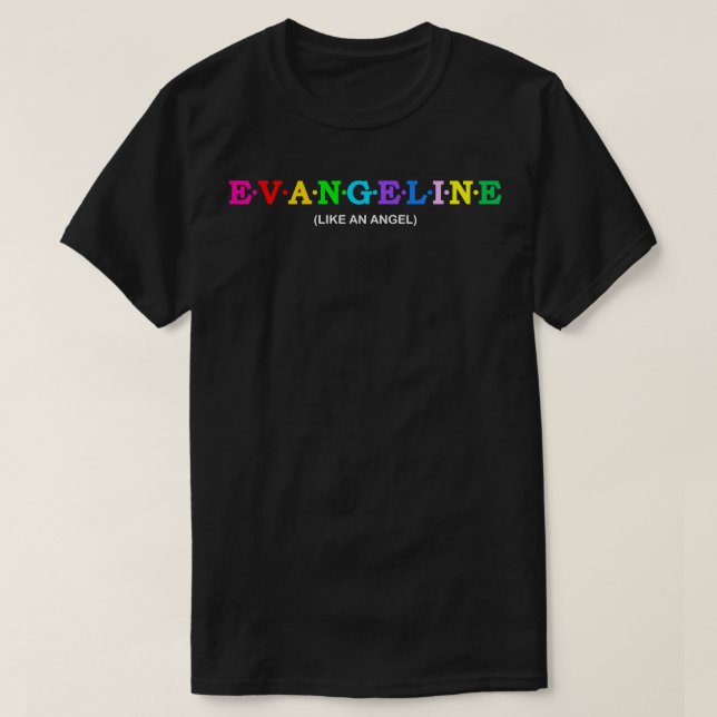Evangeline som en ängel t shirt (Design framsida)
