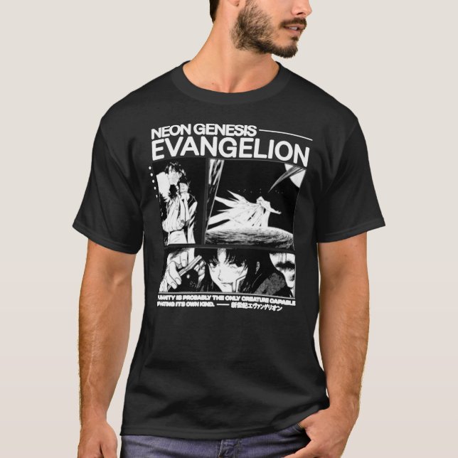 Evangelion - Anime Aesthetic Essential T Shirt (Framsida)