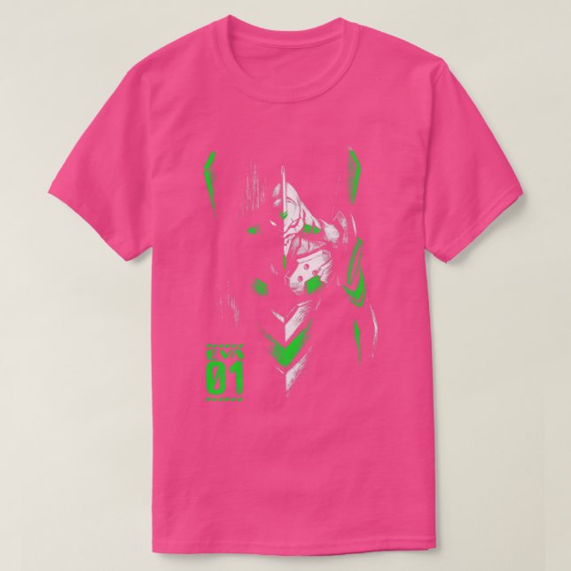 Evangelion EVA 01 Bläck Mörk Mecha T Shirt (Design framsida)