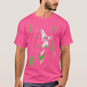 Evangelion EVA 01 Bläck Mörk Mecha T Shirt
