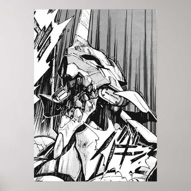 Evangelion Unit 01 Berserk Manga Poster (Framsidan)