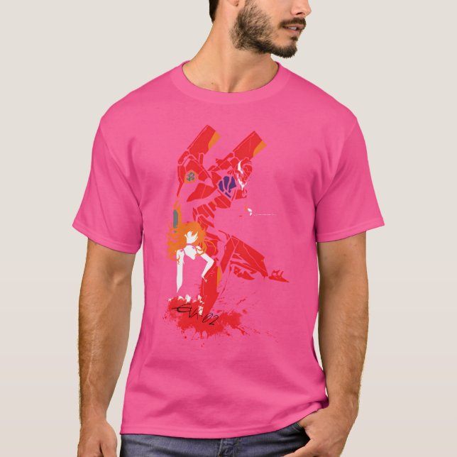 Evangelion Unit-02 V.3 T Shirt (Framsida)