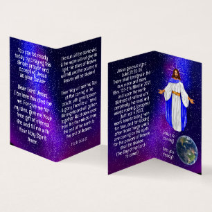 Evangelisk traktat visitkort