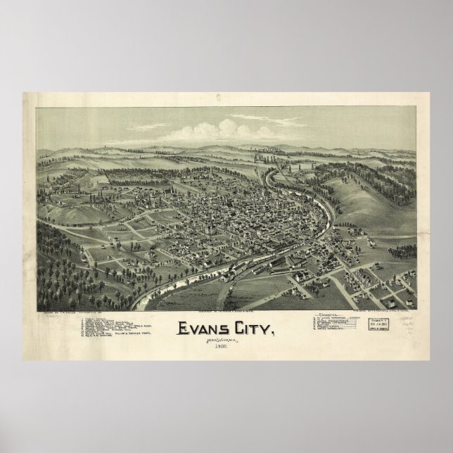 Evans City, Pennsylvania (1900) Poster (Framsidan)