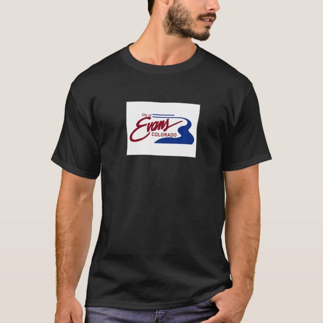 Evans Colorado Flagga T Shirt (Framsida)