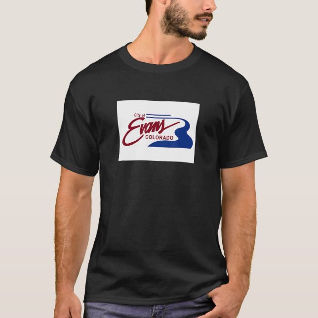 Evans Colorado Flagga T Shirt (Framsida)