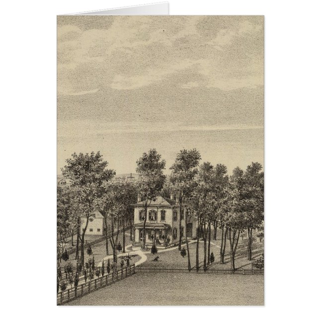 Evans Residence, Topeka, Kansas Hälsningskort (Framsidan)