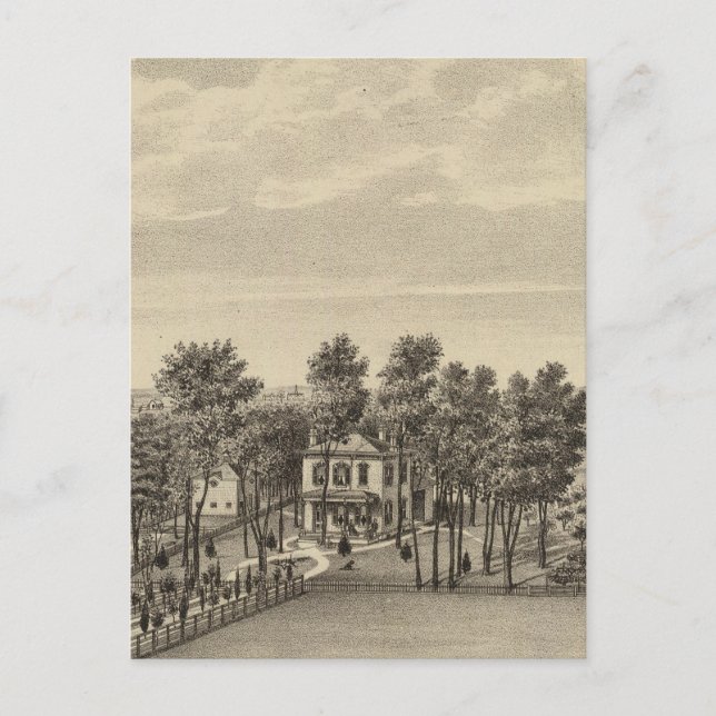 Evans Residence, Topeka, Kansas Vykort (Framsida)