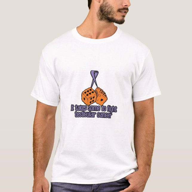 Evans slagsmål mot testicular cancertshirts tee shirt (Framsida)