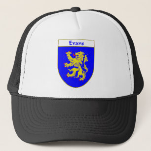 Evans vapensköld-/familjvapensköld (Wales) Truckerkeps