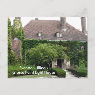 Evanston, Illinois, Grosse Point Light House Vykort
