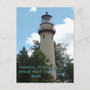 Evanston, Illinois, Grosse Point Light House Vykort
