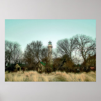 Evanston Lighthouse Poster