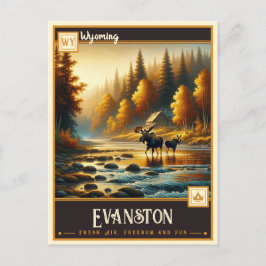 Evanston Wyoming | VINTAGE Vykort