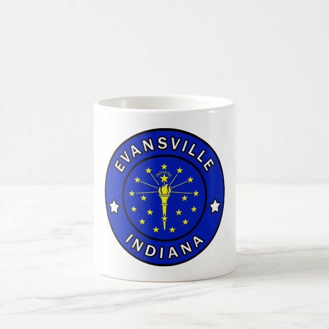 Evansville Indiana Kaffemugg (Center)