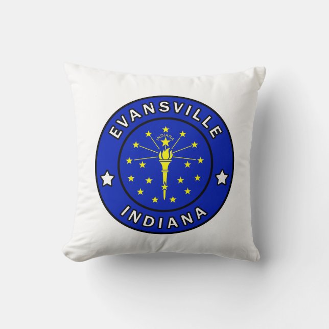 Evansville Indiana Kudde (Framsida)