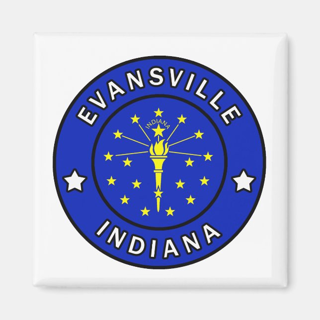 Evansville Indiana Magnet (Framsidan)