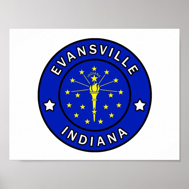 Evansville Indiana Poster (Framsidan)