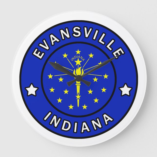 Evansville Indiana Stor Klocka (Framsida)