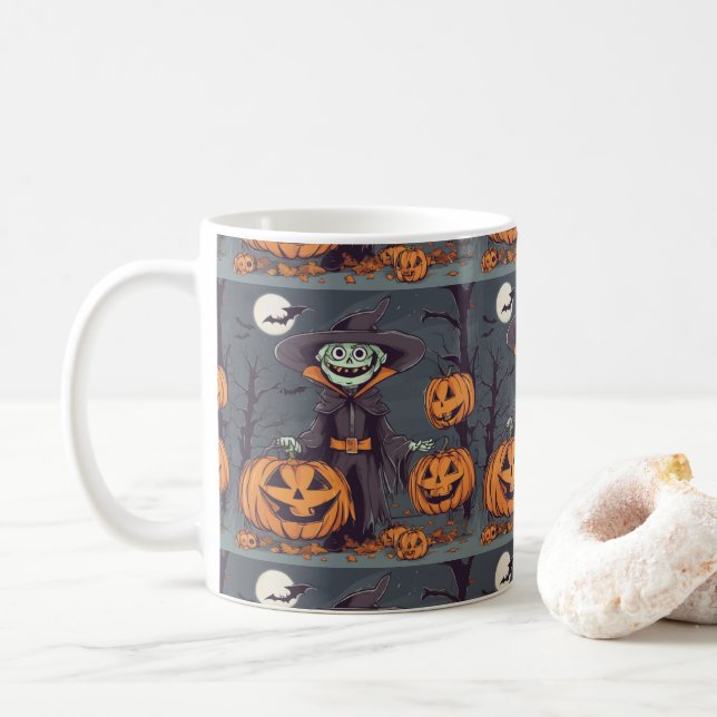 evant-halloween kaffemugg (Med munk)