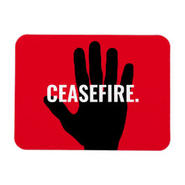 Evapenstillestånd, vit svart hand mot krig anpassn magnet