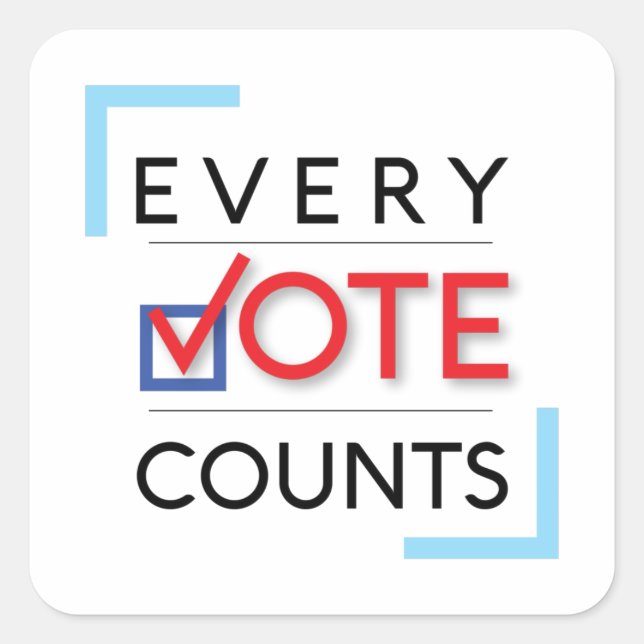 EVC Sticker Fyrkantigt Klistermärke (Framsida)