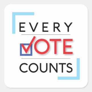 EVC Sticker Fyrkantigt Klistermärke