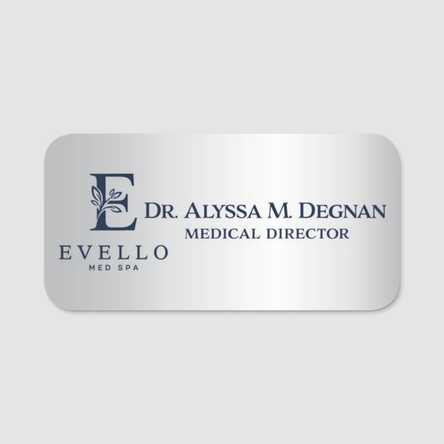 Evello - Degnan Namnbricka (Framsida)