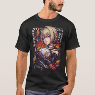 Evelyn Chevalier ZZZ Röda brinnande tjuder Porträt T Shirt