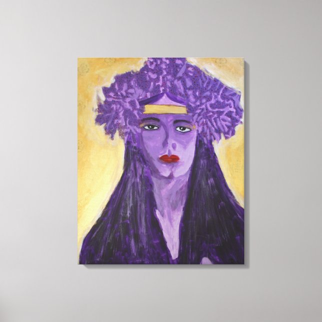 Evelyn Crowned Canvastryck (Framsida)