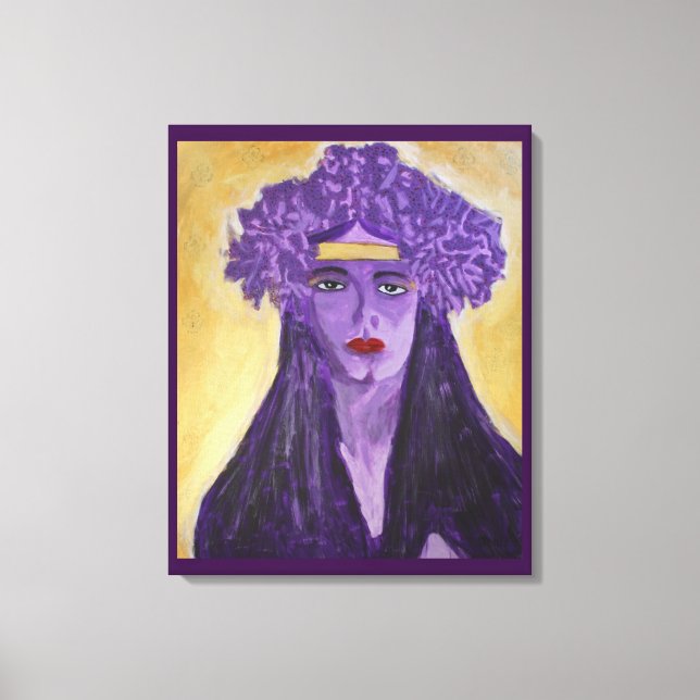 Evelyn Crowned Canvastryck (Framsida)