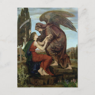 Evelyn de Morgan - The Angel of Death Postcard Vykort