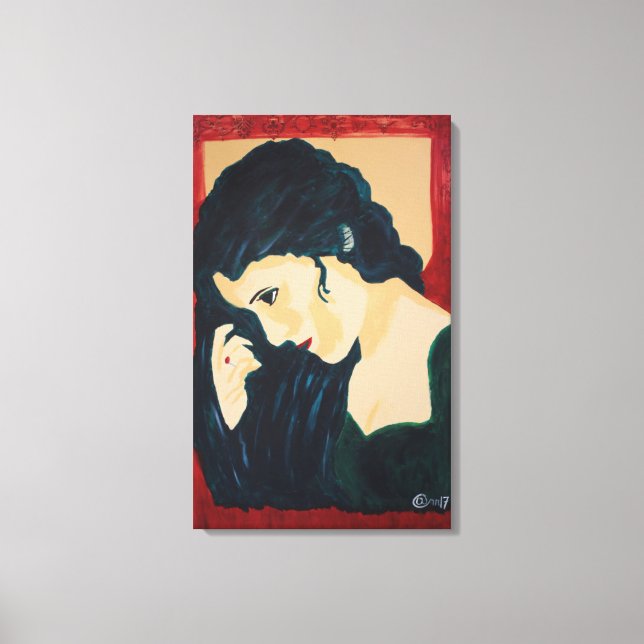 Evelyn Demure Canvastryck (Framsida)