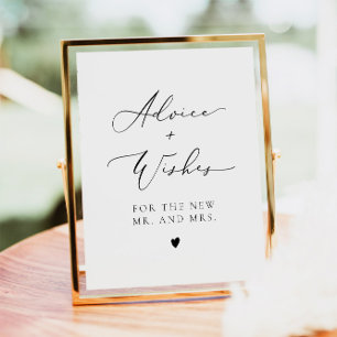 EVELYN Elegant Adress for Bride and Groom Post Poster
