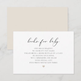EVELYN Elegant Calligraphy Bokar for Baby Card Inbjudningar