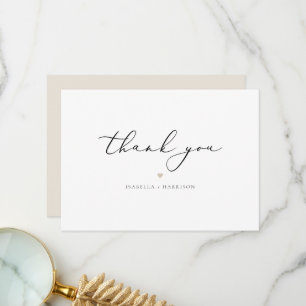 EVELYN Elegant Calligraphy Script Modern Minimal T Tack Kort