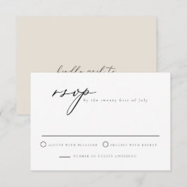EVELYN Elegant Calligraphy Script Modern OSA kort